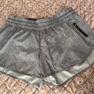 Lululemon Athletica Speckled Gray Women's Athletic Shorts